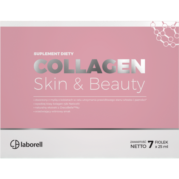 Wsparcie Włosów, Skóry, Paznokci Kolagen Rybi Laborell Collagen Naticol Shot 7x25ml