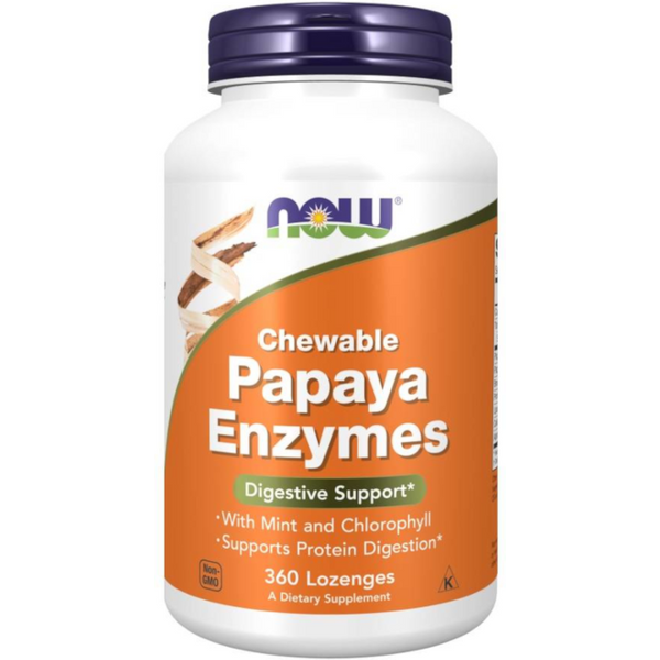 Trawienie Enzymy Trawienne Now Foods Papaya Enzyme 360Chewables