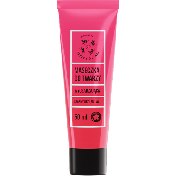 Kosmetyki Naturalne 4 Szpaki Maseczka wygładzająca czarny bez i malwa 50ml