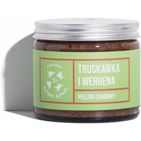 Kosmetyki Naturalne 4 Szpaki Peeling Truskawka i Werbena 250ml