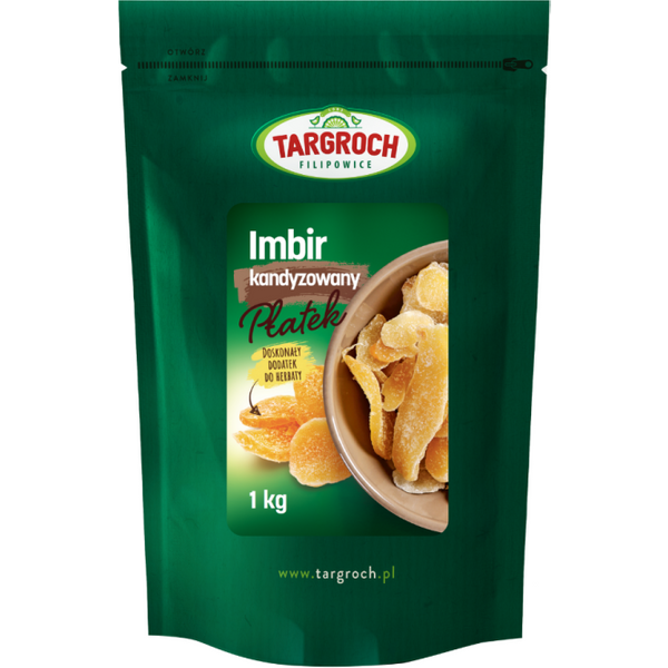Zdrowa Żywność Targroch Imbir kandyzowany płatek 1kg