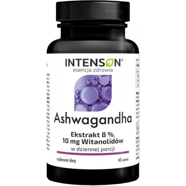 Adaptogeny Intenson Ashwagandha 10mg witanolidów 60tabs