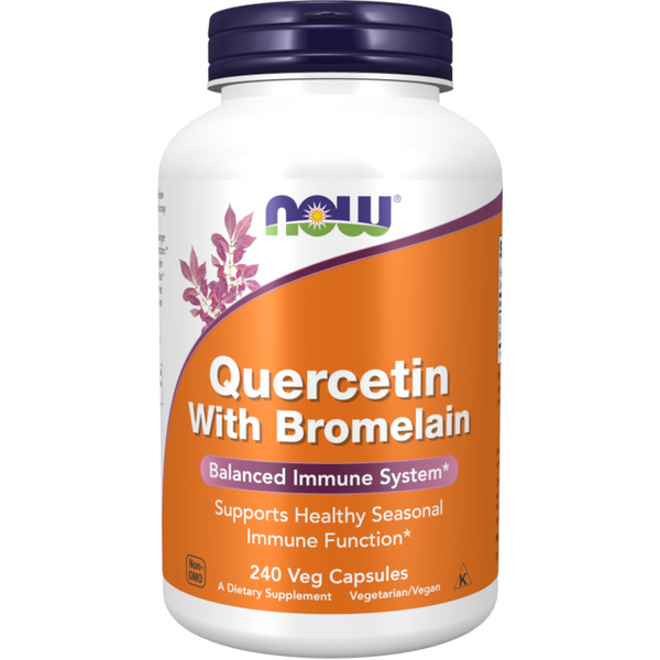 Wsparcie Odporności Now Foods Quercetin with Bromelain 240vaps