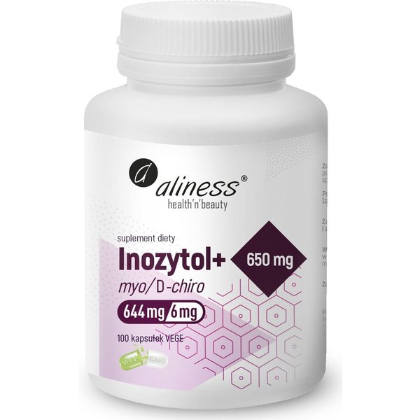 Aliness Inozytol 650mg + B6 100vkaps