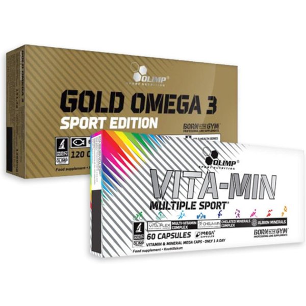 Zestaw Witaminy i Minerały + Omega Olimp Vita-Min Multiple 60kaps + Olimp Gold Omega 3 120kaps