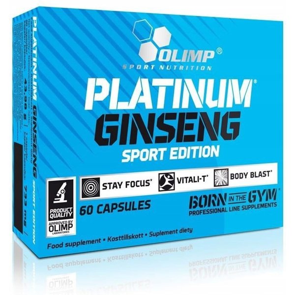 Wsparcie Mózgu i Odporności Kompleks Olimp Platinum Ginseng Sport Edition 60kaps