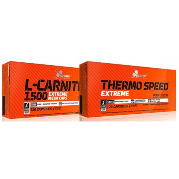 Zestaw na Redukcję Olimp Thermo Speed Extreme 120kaps + OLIMP L-Carnitine 120kaps