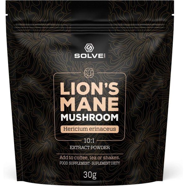 Adaptogeny Solve Labs Lion's Mane 10:1 Mushroom Powder 30g