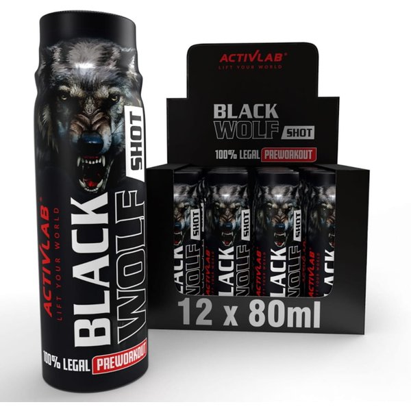 Zestaw Przedtreningowy Activlab Black Wolf Shot 80ml x12