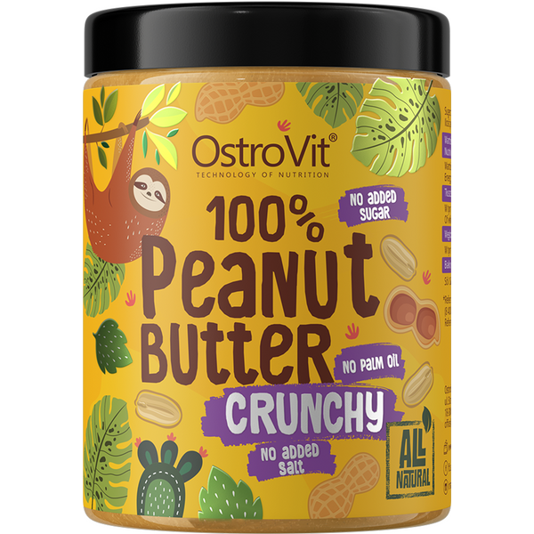 Zdrowa Żywność Masło Orzechowe OstroVit Arachidowe 100% Crunchy 1000g