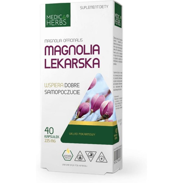 Stres i Nerwy Medica Herbs Magnolia Lekarska 40kaps