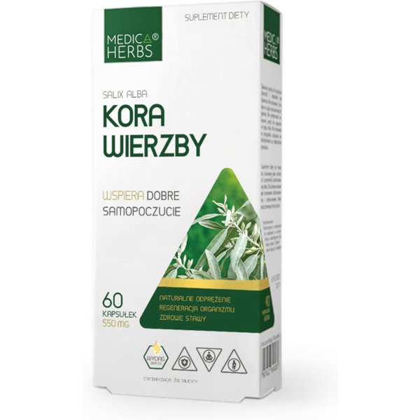 Adaptogeny Medica Herbs Kora Wierzby 60kaps
