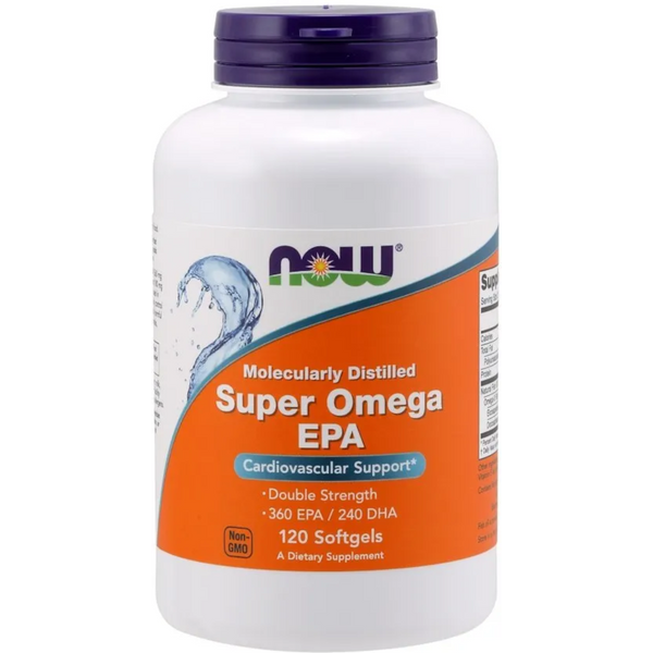 Kwasy Tłuszczowe Now Foods Super Omega EPA Molecularly Distilled 120softgels