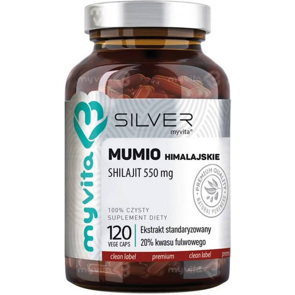 Myvita Silver 100% Mumio Himalajskie 550mg 120kaps