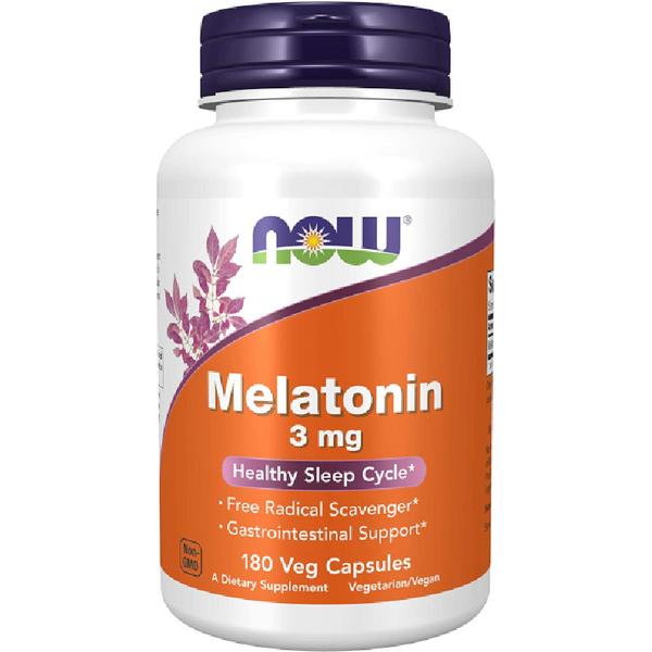 Dobry Sen Melatonina Now Foods Melatonine 3mg 180vkaps