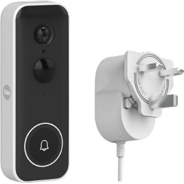 Yale Smart Video Doorbell and Power Adapter