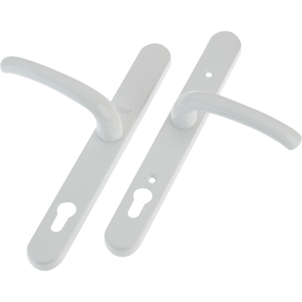 Universal Replacement Door Handle - 92/Adjustable Fixing Points - WHITE