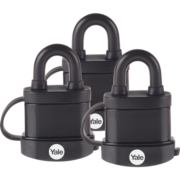 High Security Weatherproof Padlock 51mm (Pack of 3)