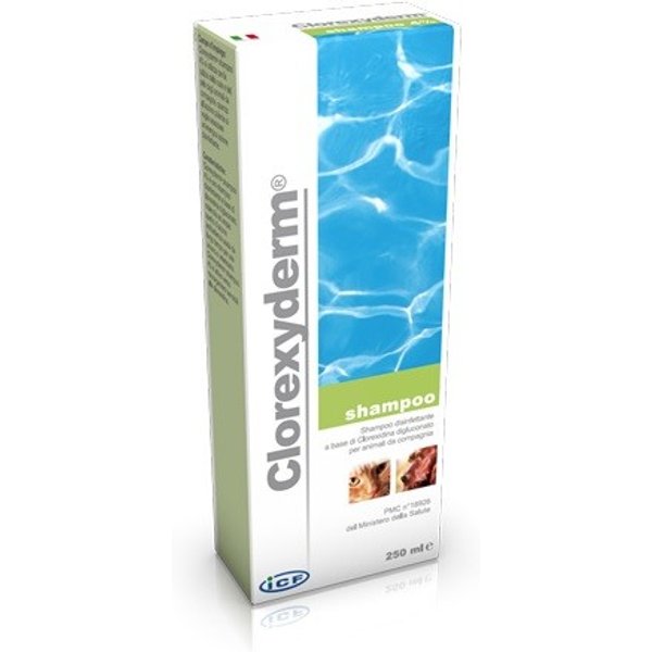 ICF Clorexyderm Shampoo 4% 250ml disinfettante cane gatto-image