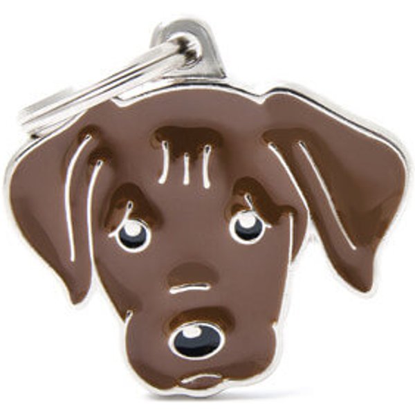 Medaglietta Cane Labrador Cioccolato-image