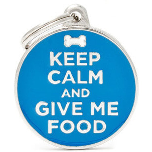 Medaglietta Keep Calm and Give Me Food-image