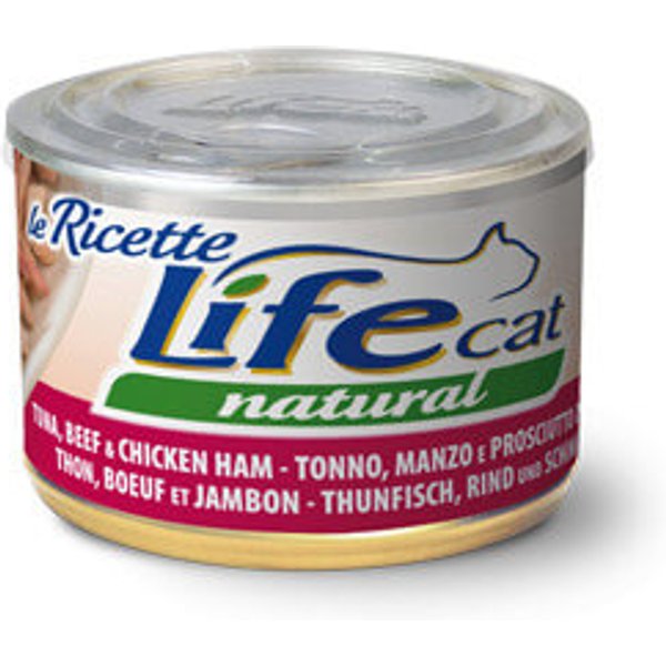 Life Cat Tonno Con Manzo E Prosciutto 150G Umido Gatto Formato 24 X 150G-image