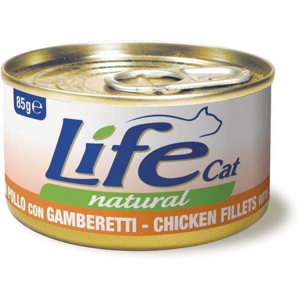 Life Cat Pollo e Gamberetti 85g umido gatto 24 x 85g-image