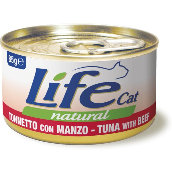 Life Cat Tonno e Manzo 85g umido gatto 85 g-image