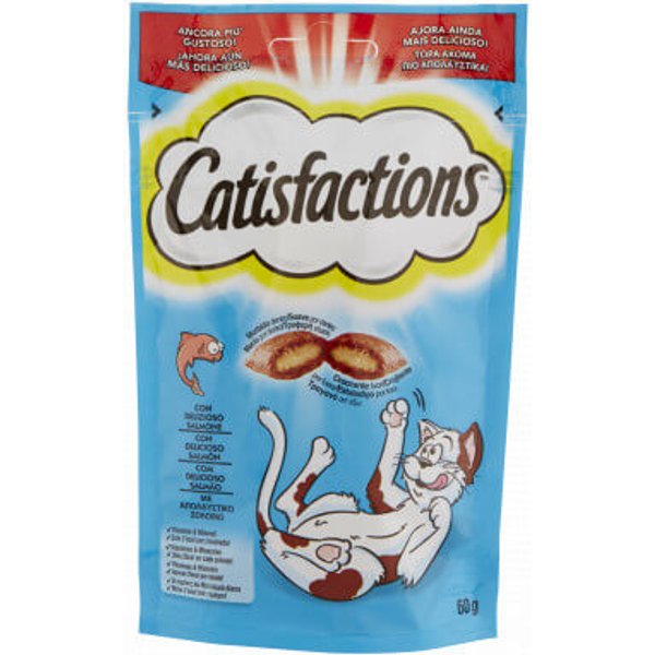 Catisfaction al Salmone 60g snack per gatti-image