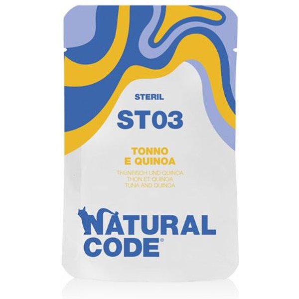 Natural Code Busta ST03 Tonno E Quinoa 70G Umido Gatti Sterilizzati-image