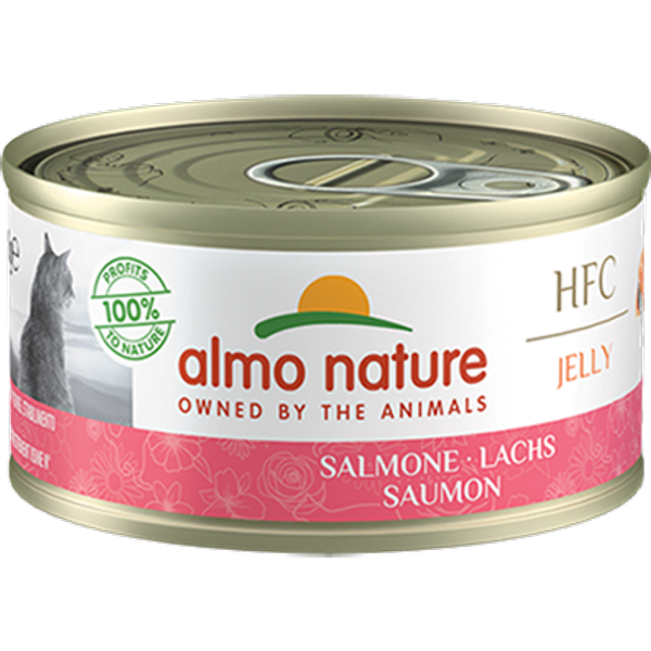 Almo Nature HFC Jelly Salmone 70g umido gatto-image
