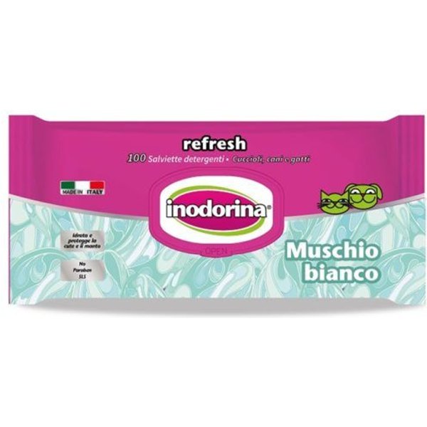 Inodorina Refresh Al Muschio Bianco Salviette Detergenti 110Pz-image