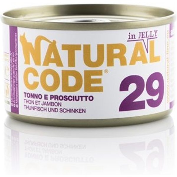 Natural Code 29 Tonno e Prosciutto in jelly 85gr umido gatto 85 g-image