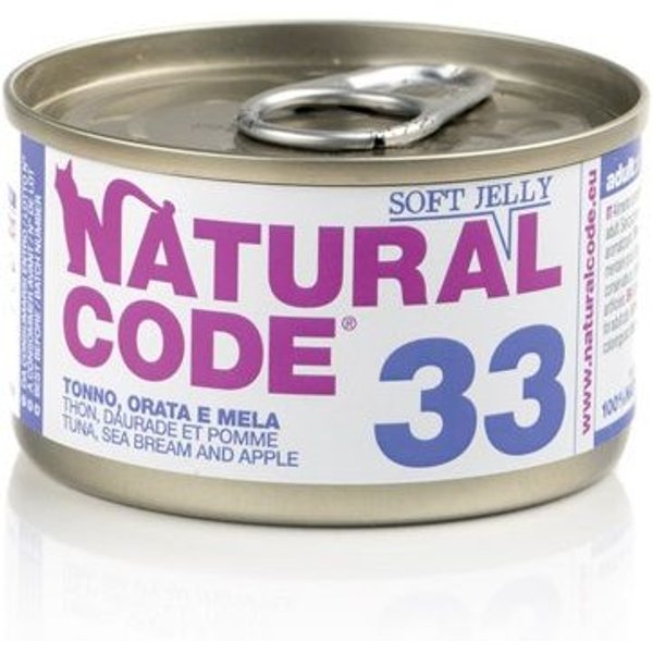 Natural Code 33 Tonno Orata e Amaranto in jelly 85gr umido gatto 85 g-image