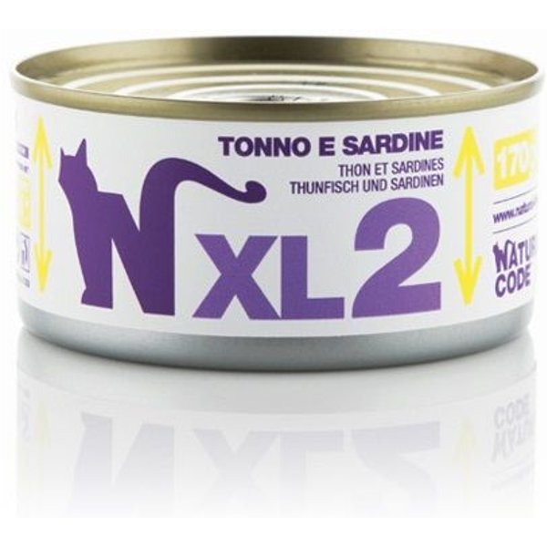 Natural Code XL 2 Tonno e Sardine 170gr umido gatto-image