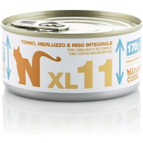 Natural Code Xl 11 Tonno Merluzzo E Riso 170Gr Umido Gatto-image