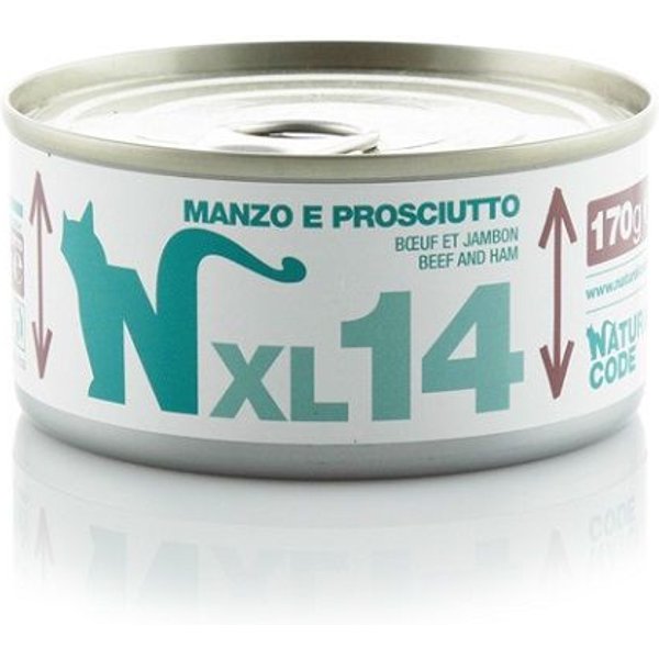 Natural Code Xl 14 Manzo E Prosciutto 170Gr Umido Gatto-image