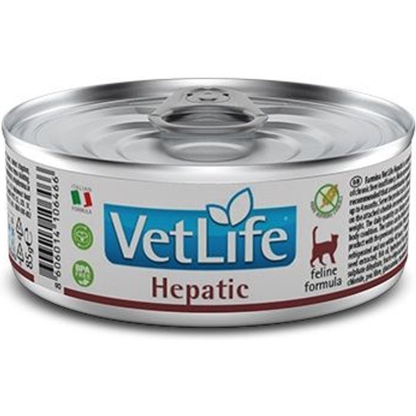 Vet Life Farmina Hepatic 85G Umido Dietetico Gatto 12 X 85G-image