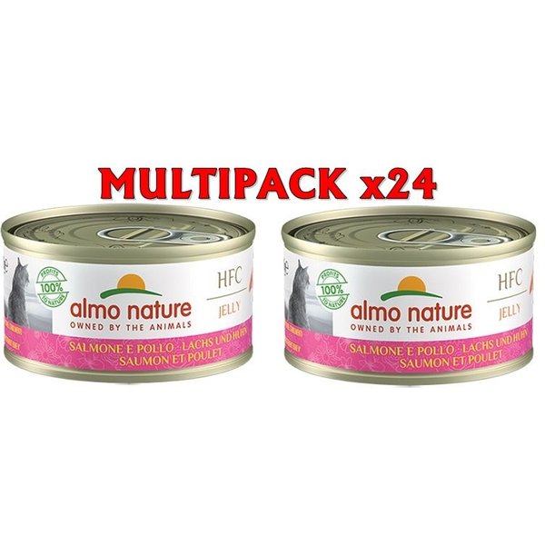 Almo Nature HFC Jelly Salmone e Pollo 70g umido gatto-image