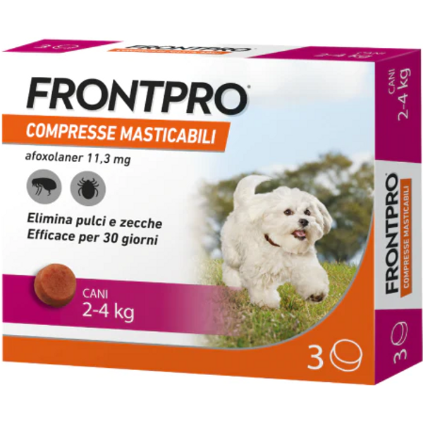 Frontpro Cane 2-4Kg 3 Compresse Masticabili-image