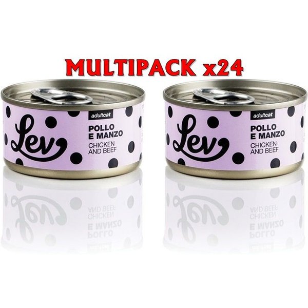 Lev Pollo E Manzo 70G Umido Gatto-image