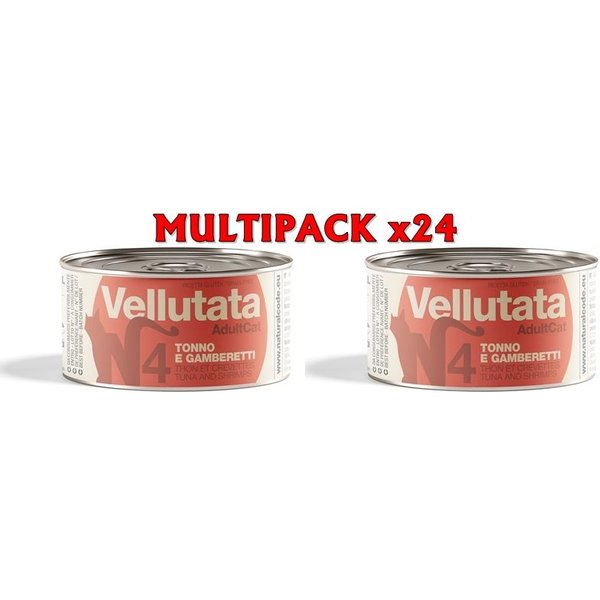 Natural Code V4 Vellutata Tonno E Gamberetti 85Gr Umido Gatto 24 X 85G-image