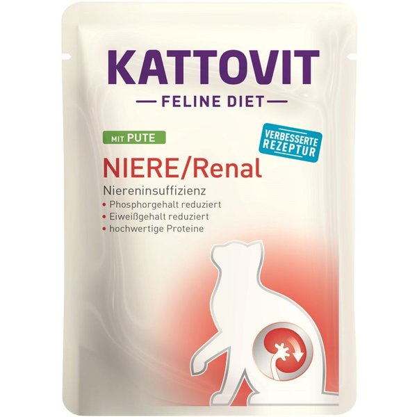 Kattovit Renal Tacchino 85G Umido Dietetico Gatto Feline Diet 85 G-image