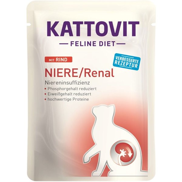 Kattovit Renal Manzo 85G Umido Dietetico Gatto Feline Diet 85 G-image