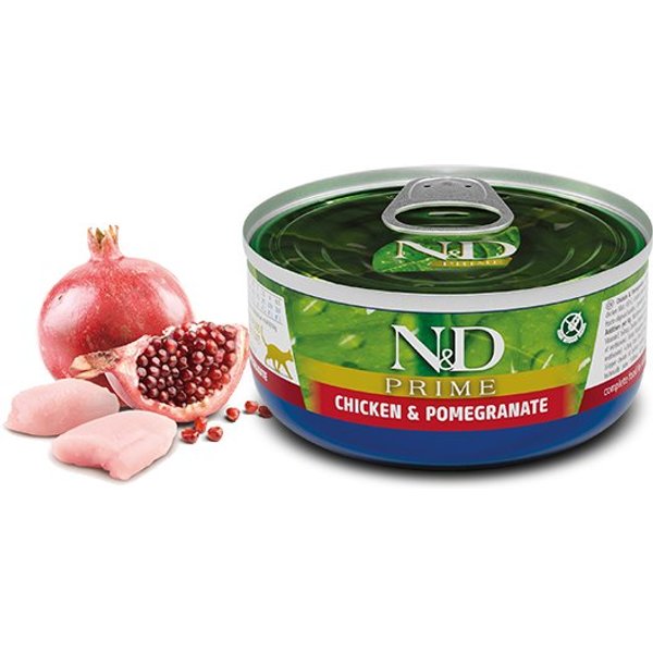 N&D Adult Pollo E Melograno 70G Grain Free Umido Gatto Formato 24 X 70G-image