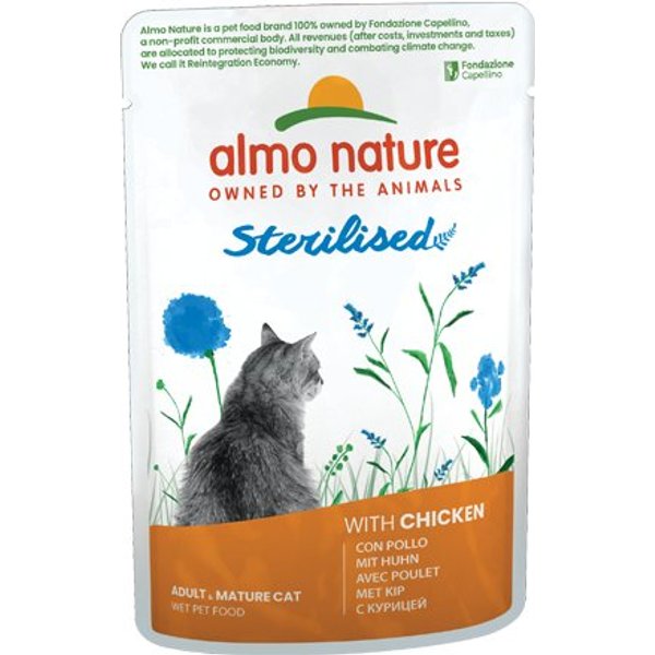 Almo Nature Holistic Functional Sterilised Con Pollo 70G Umido Gatto-image