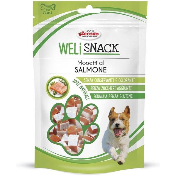 Welisnack Morsetti Di Salmone 75G Snack Per Cani-image
