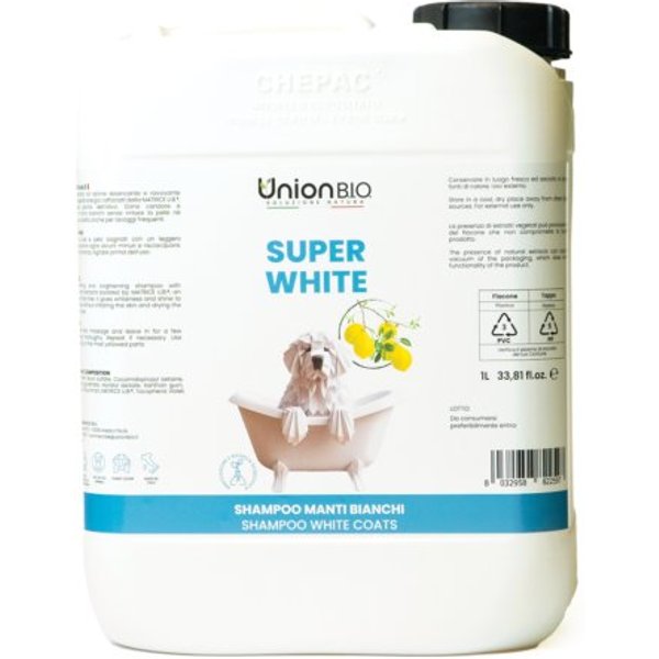 Union Bio Dog Super White Shampoo per manti bianchi 5 litri-image