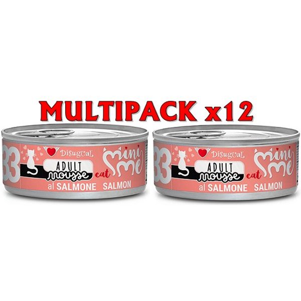 Disugual Mini Me 33 Mousse Salmone 85G Umido Gatto 12 X 85G-image