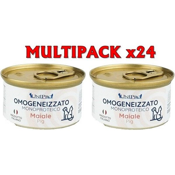 Unipro Omogeneizzato Maiale 85G Umido Cane E Gatto Formato 24 X 85G-image